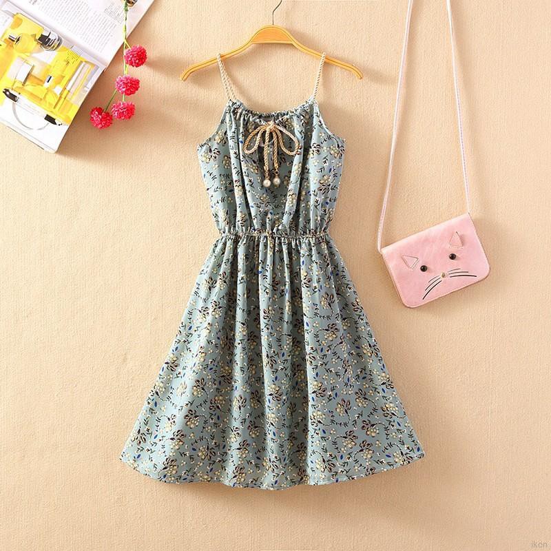 Đầm Sát Nách Hoạ Tiết Hoa Phong Cách Bohomian