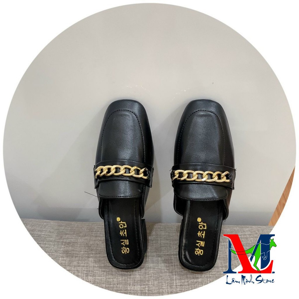 Sục Nữ ♥️ XẢ KHO BÁN LỖ♥️ Giày Dép Sục Nữ Da Mềm Phụ Kiện Dây Xích Đẹp G2