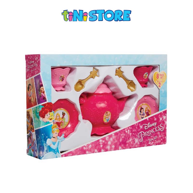 Đồ chơi nhập vai Jakks Pacific tiệc trà màu hồng Disney Princess 8 món 98062