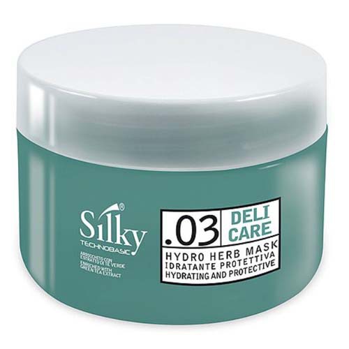 Hấp dầu dưỡng tóc và phục hồi tóc hư tổn Silky Deli care Hidro Herb Mask 250ml