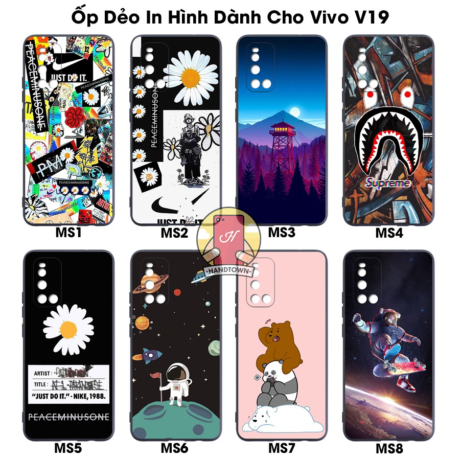 Ốp Lưng Vivo V19 Dẻo Đen In Hình Nhiều Mẫu Phần A
