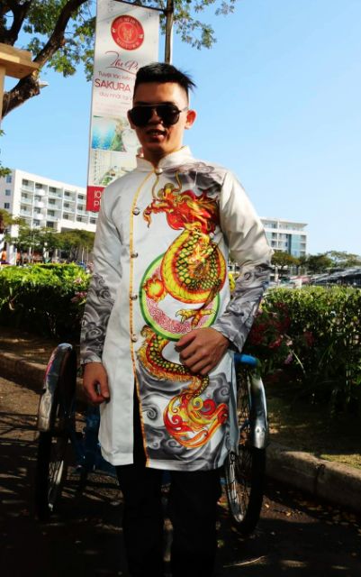 Áo dài cách tân nam