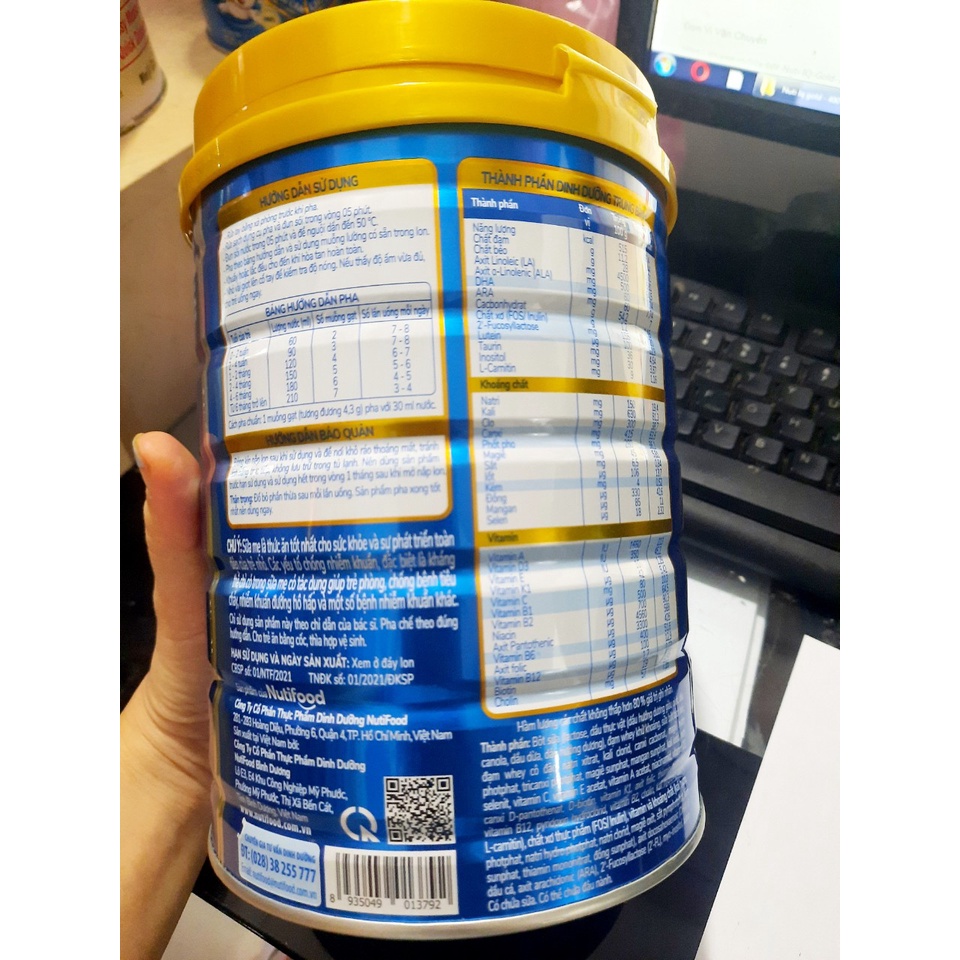Sữa bột Nuti IQ Gold 1 900g HSD 2024
