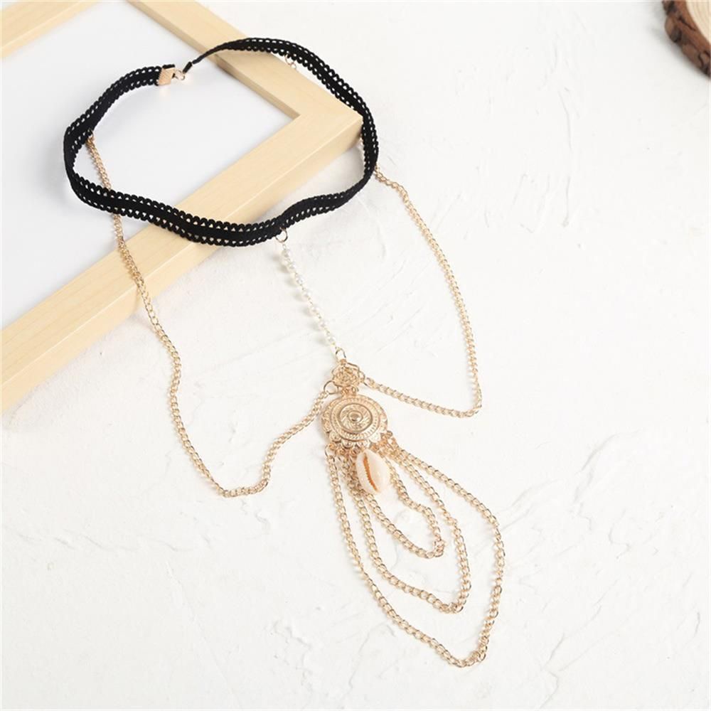 Chuỗi dây đeo cơ thể nhiều lớp thời trang quyến rũ cho nữ