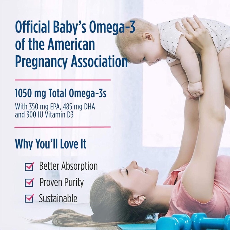 Baby's DHA drop bổ sung Omega 3, vitamin D dạng giọt cho bé 60ml