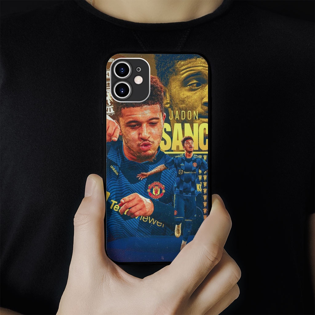 Ốp vuông sanc cầu thủ MU love Iphone 6 6s 7 7s 8 SE X XR XS 11 12 13 Plus Pro Promax MUT2200164