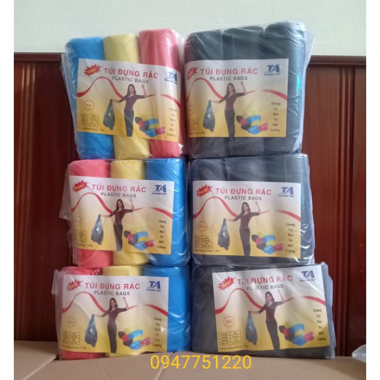 Túi đựng rác tự phân hủy (1kg /3 cuộn)