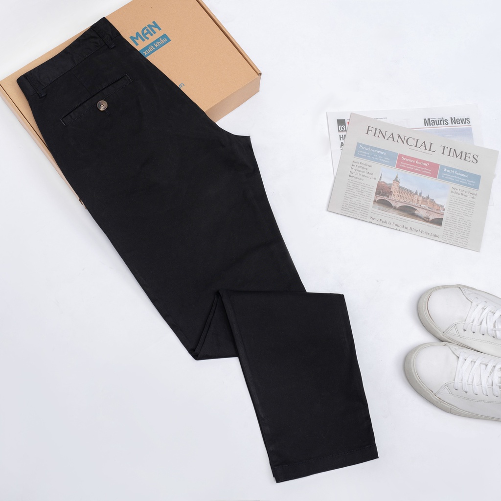 Quần kaki nam ZENTOMAN ống suông trung niên thanh niên co giãn mềm mịn trơn cao cấp QKK16