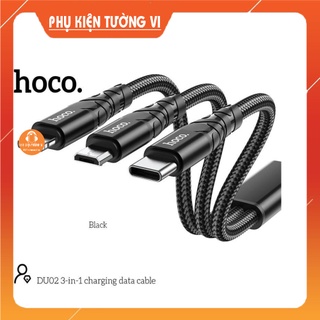 Cáp sạc nhanh hoco 3 đầu ip-type c-microusb