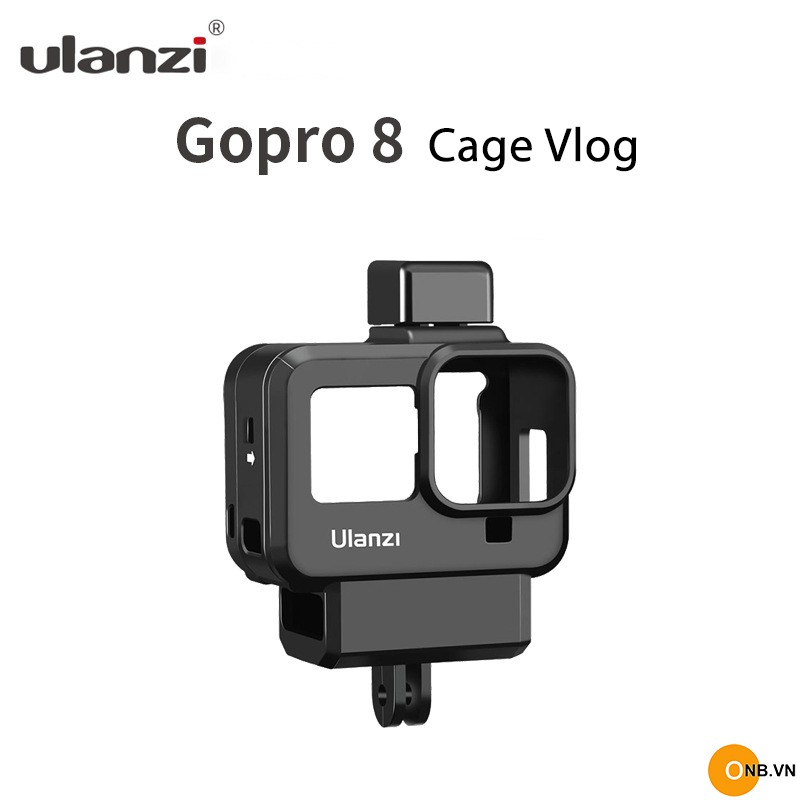 Gopro 8 - Ulanzi G8-9 Khung nhựa bảo vệ kèm nắp che lens