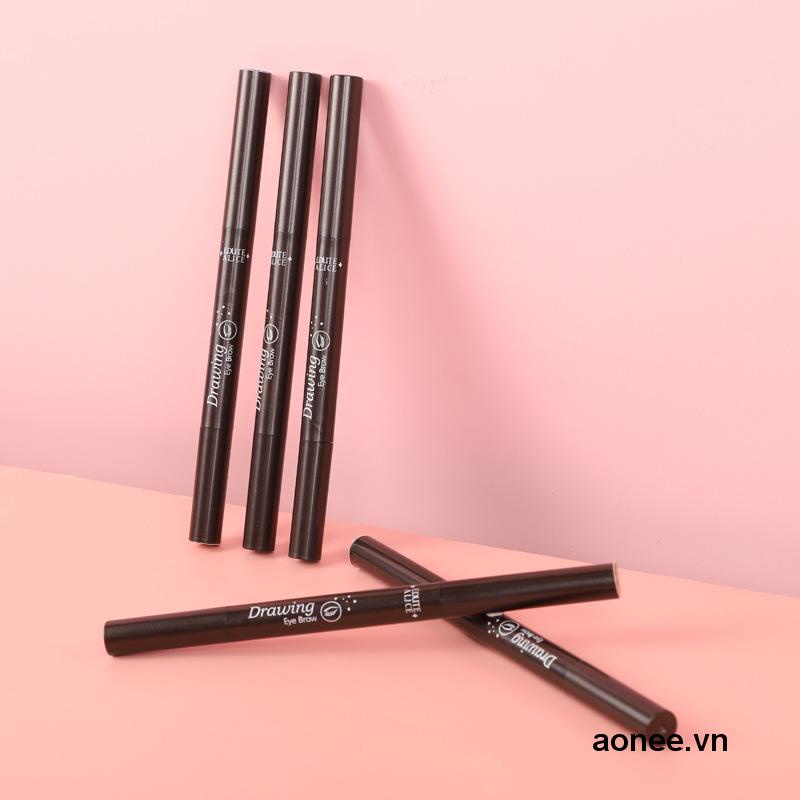 ✨✨Bút Vẽ Lông Mày, Chì Kẻ Mày, Chân Mày Hai Đầu Dạng Xoay Không Thấm Nước, Mồ Hôi, Lâu Trôi 5 Màu Tiện Lợi