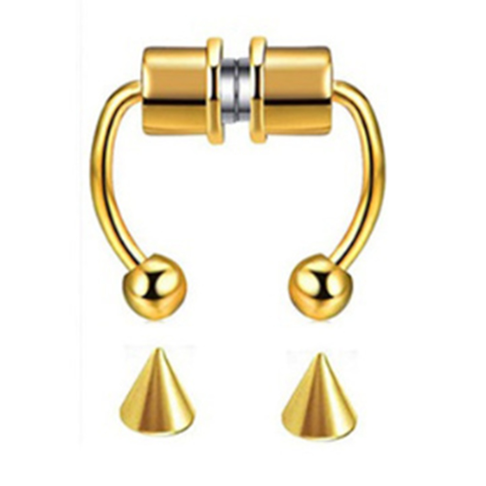 1 Khuyên Mũi Từ Tính Bằng Thép Không Gỉ Có Thể Tái Sử Dụng