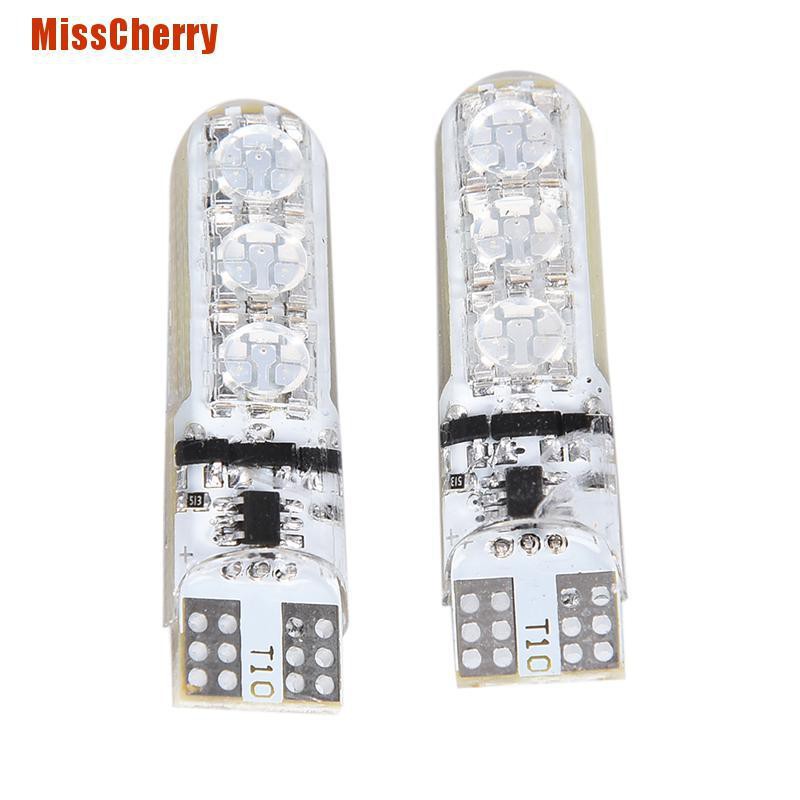 Bộ 2 Bóng Đèn Led T10 5050 W5W 6 Smd Cho Xe Hơi