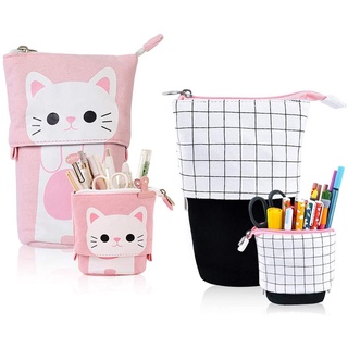 Set 2 hộp đựng bút hình mèo con dễ thương