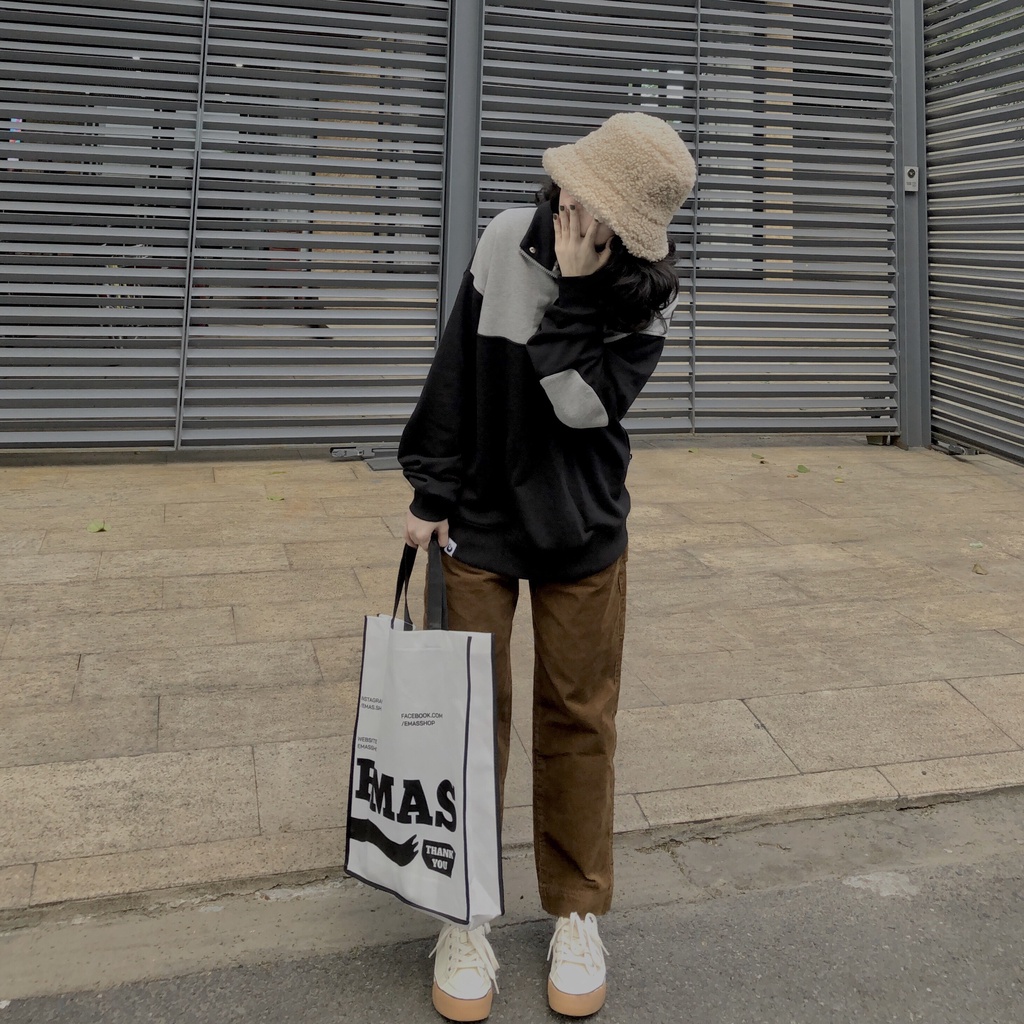 Áo Halfzip EMAS Grizzle Halfzip/Black