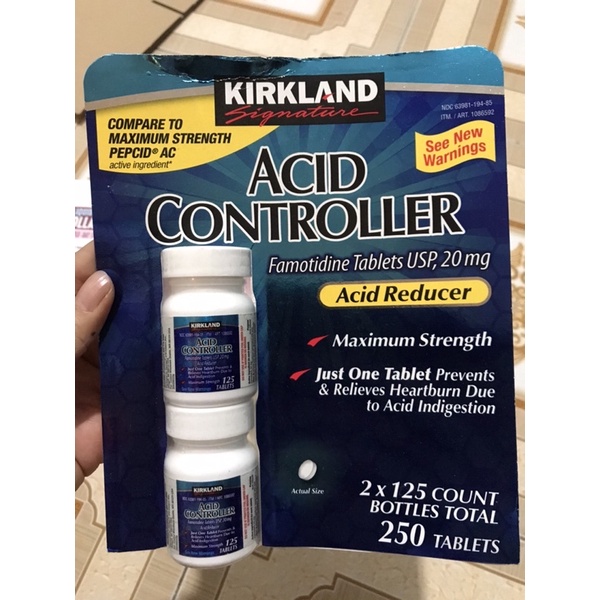 Khách đặt Ácid Controller Ácid Reducer 250 viên chính hãngg