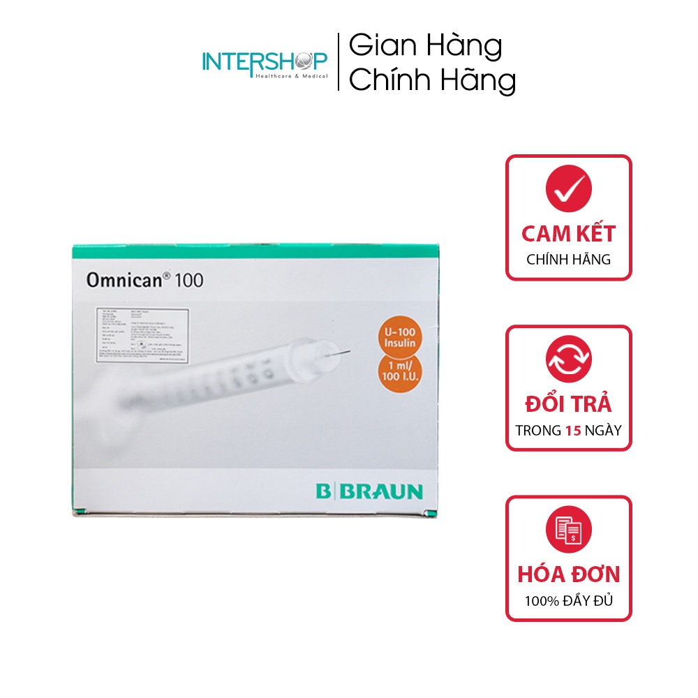 Kim Tiêm Tiểu Đường Omnican 100/50/40 B.Braun Chính Hãng (Hộp 100 Kim)