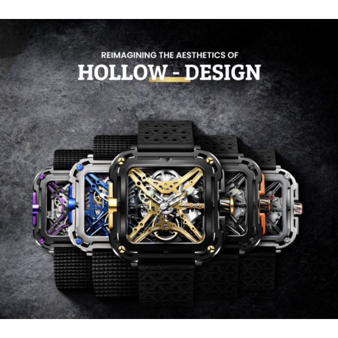 Đồng hồ Cơ Nam Xiaomi CIGA Design X Series Titanium - Black Gold -