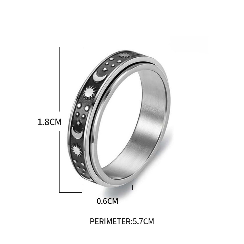 Nhẫn Thời Trang Nam Nữ Chất Liệu Thép Không Gỉ Độc Đáo