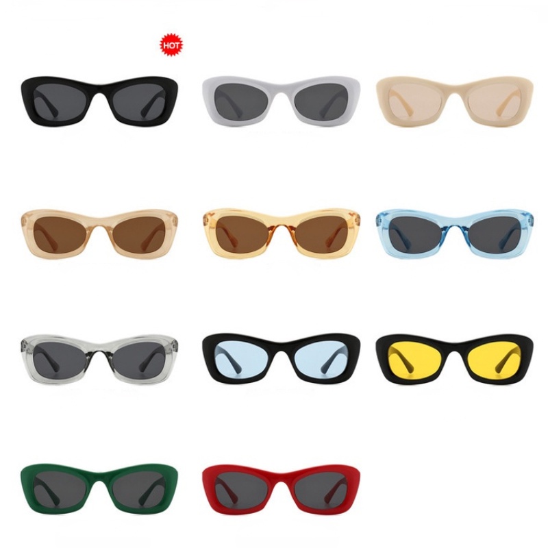 (KIQI-FASHION) COD Kính Mát Mắt Mèo Chống Tia Uv400 Thời Trang Mùa Hè Cho Nam Nữ