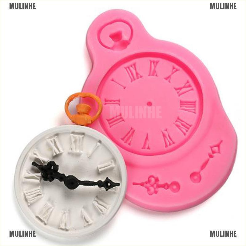 1 Khuôn Silicone Tạo Hình Đồng Hồ Làm Bánh Kẹo