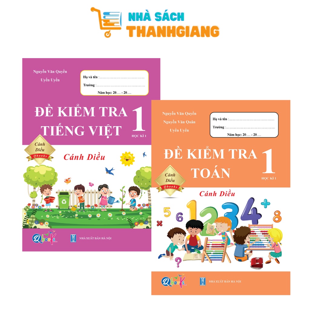 Sách – Combo Đề kiểm tra Toán và Tiếng Việt 1 Kì 1 (Cánh diều)