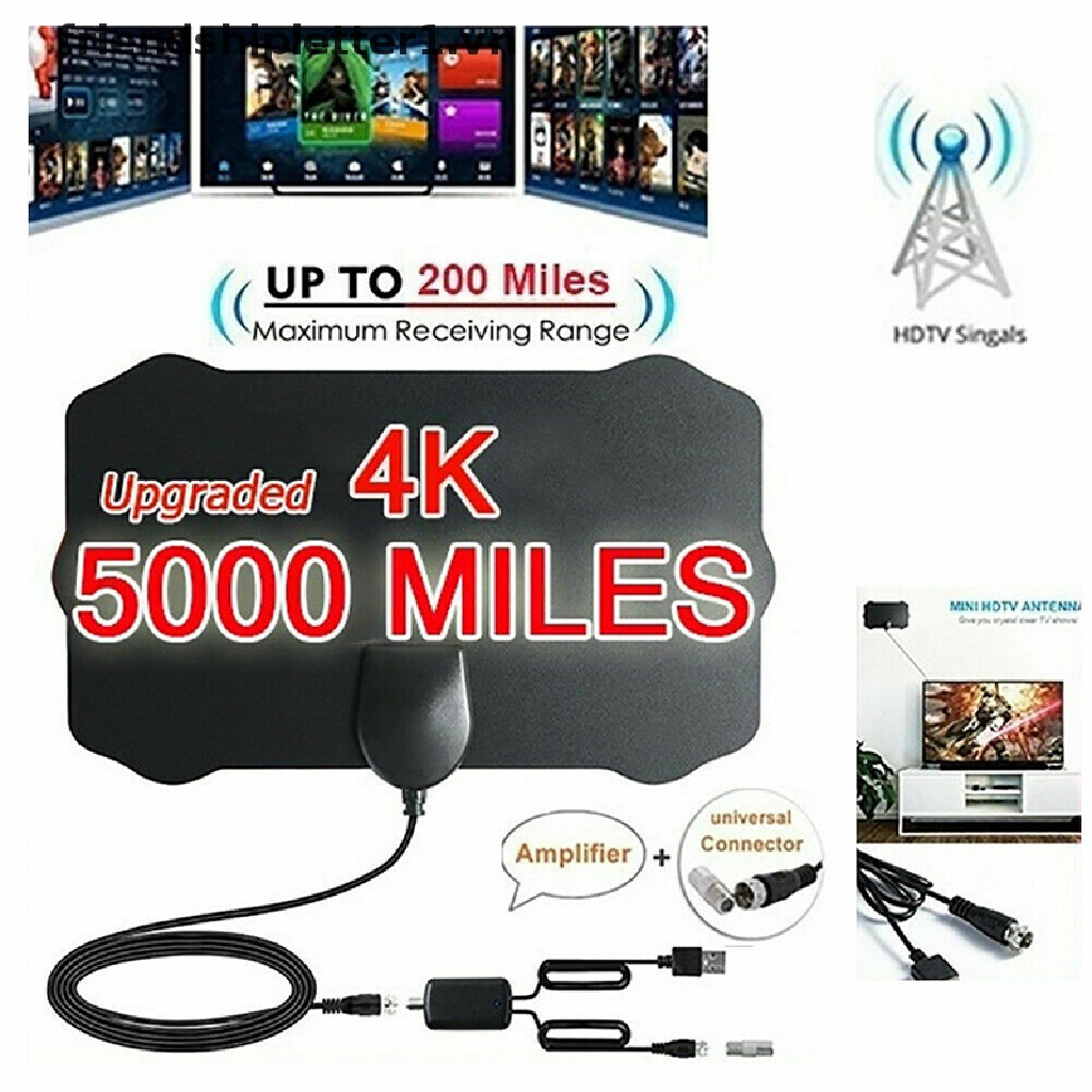 Bộ Ăng Ten Tv Kỹ Thuật Số 1 Hdtv Phạm Vi 4k Hd 50
