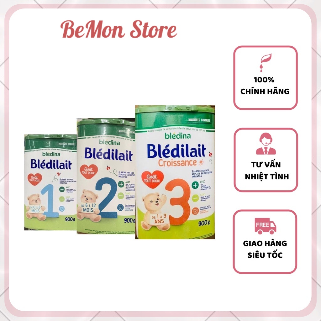 Sữa công thức Bledilait Bledina Pháp số 1 2 3