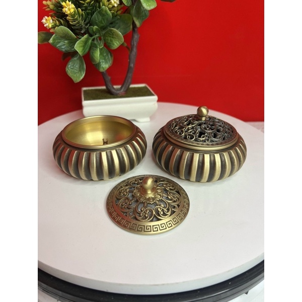Lư xông trầm hương hàng đẹp nặng nhiều mẫu đốt trầm bằng đồng