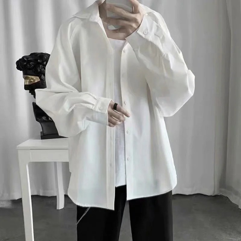 Áo sơ mi tay dài size M-3XL màu sắc giản dị thời trang cho nam