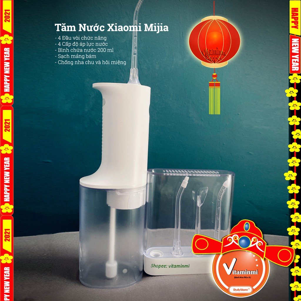 Tăm Nước Xiaomi Mijia Flosser - Review Máy Xịt Vệ Sinh Răng Miệng Model 2020 - TRẮNG