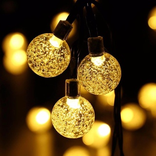 Đèn  LED bi CHERRY, Bọt Nước 8m 50 bóng Dây Đèn Trang Trí Cây Tết, trang trí quán Cafe, nhà cửa, quán ăn, ánh sáng vàng