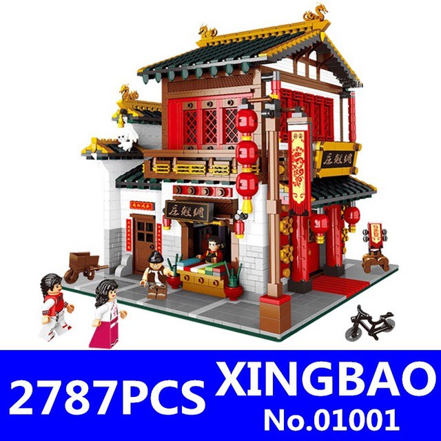 Mô hình lego cửa hàng lụa XB01001
