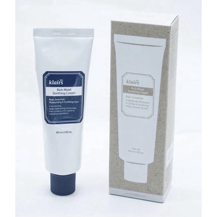 COMBO Tinh Chất + Kem Dưỡng Cấp Ẩm Klairs Rich Moist Soothing