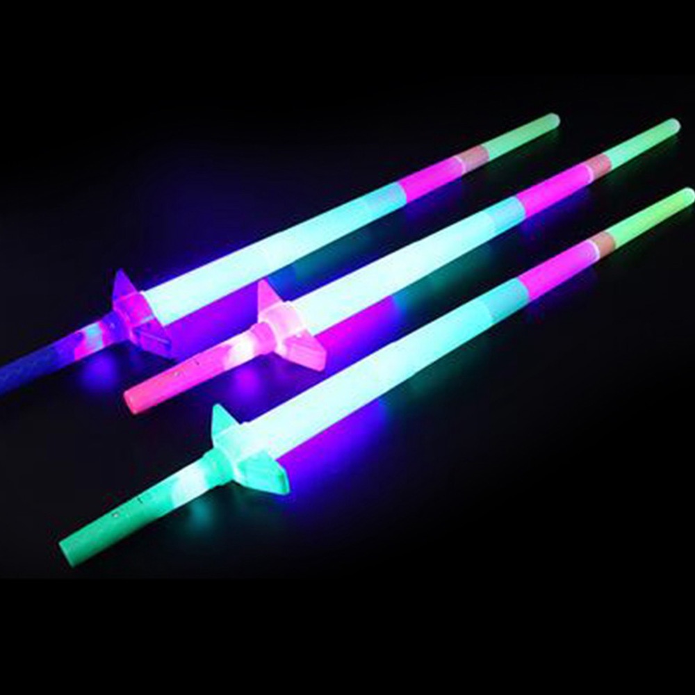 Thanh Kiếm Đồ Chơi 4 Khớp Có Đèn LED Phát Sáng 67cm Cho Trẻ Em Màu Sắc Ngẫu Nhiên