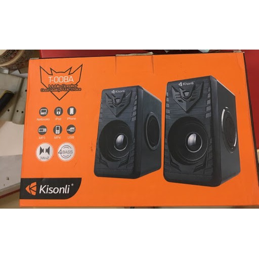 Loa Vi Tính Kisonli T-008A - Jack 3.5mm và USB