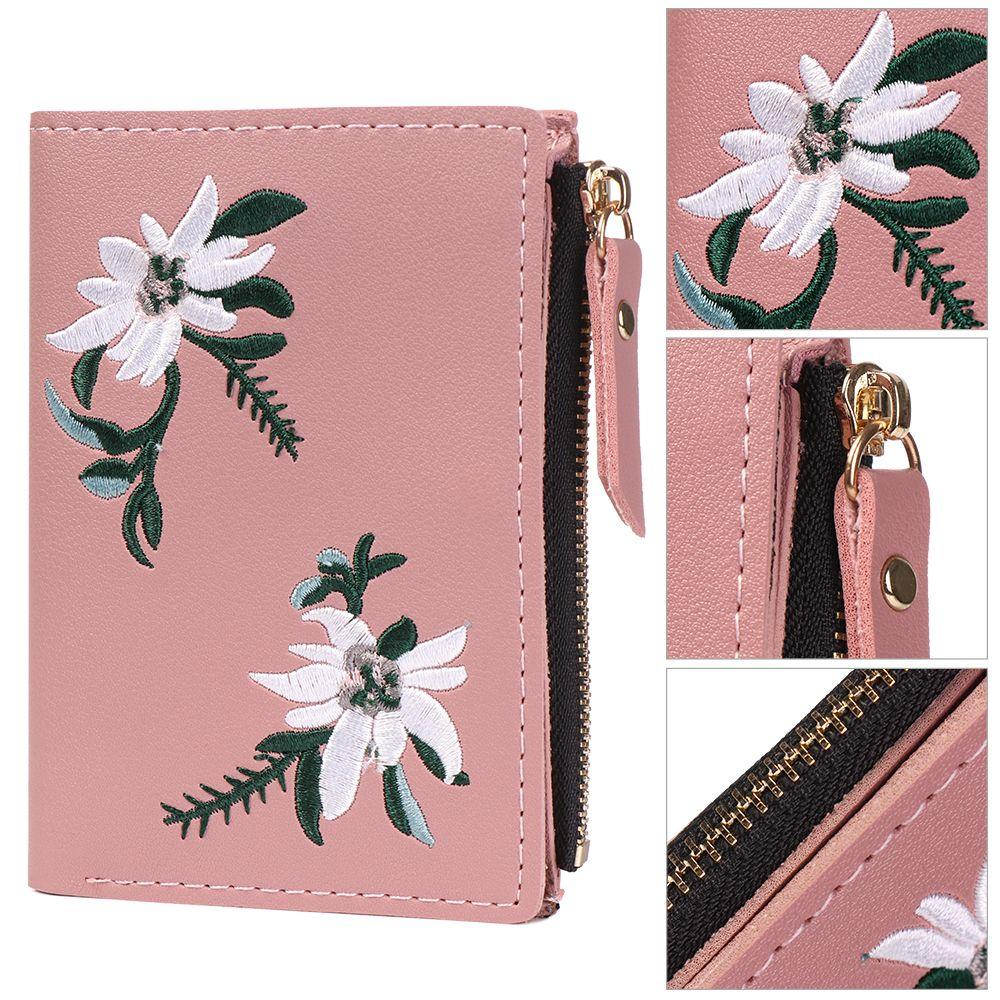 Ví Ngắn Dạng Gập In Họa Tiết Hoa MIHAN1