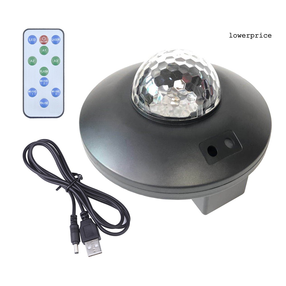 LP☆LED Bluetooth Starry Sky Ocean Wave Night Light Music Projector Home Party Lamp