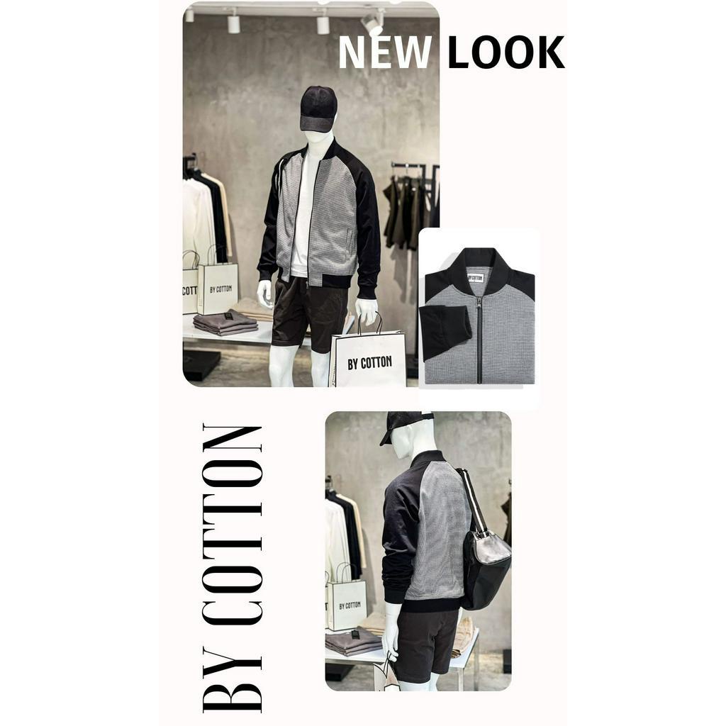 Áo Khoác Nam BY COTTON JACKET BOMBER BLACK PATTERN