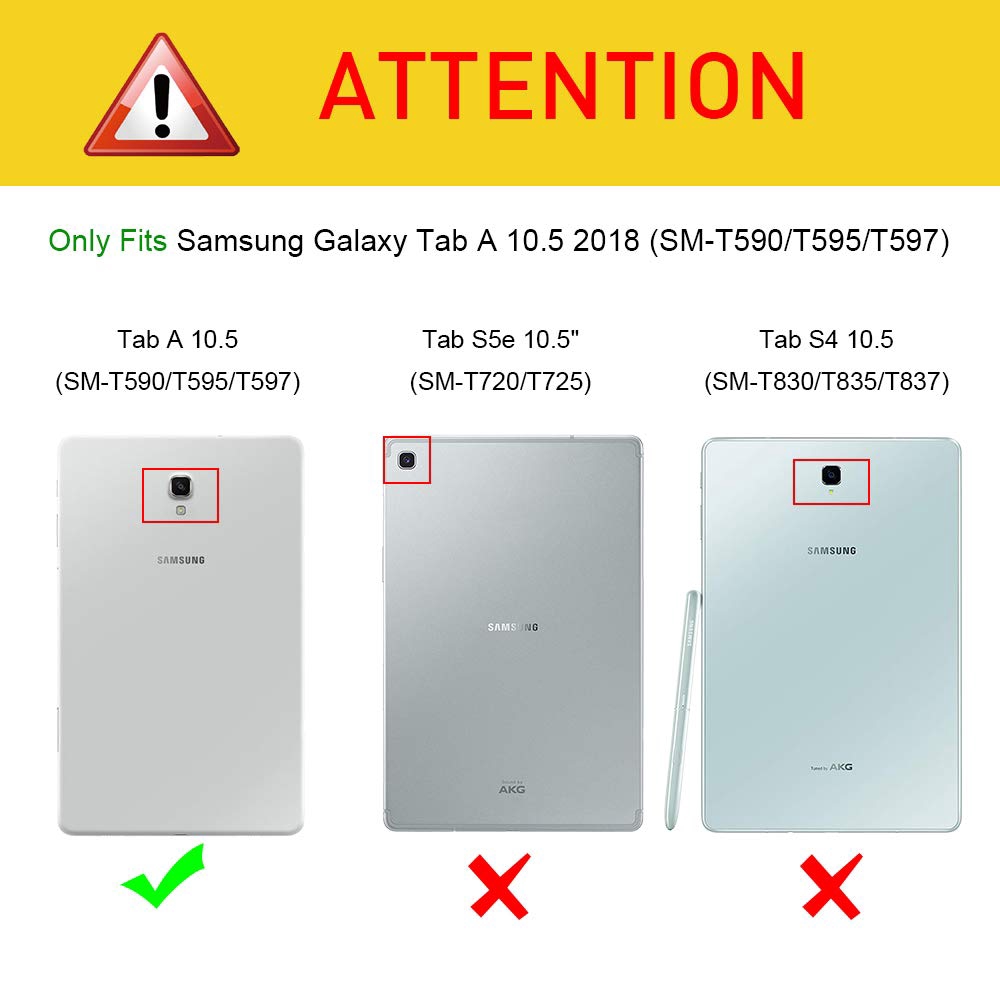 Bao Da Kèm Bàn Phím Không Dây Cho Samsung Galaxy Tab A 10.5 2018 Sm-t590 T595 T597