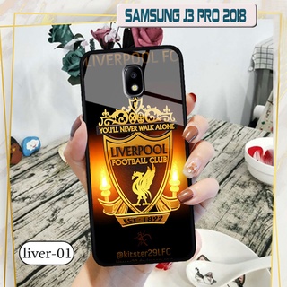 Ốp đội bóng Samsung Galaxy J3 Pro 2018 - Lưng kính cường lực