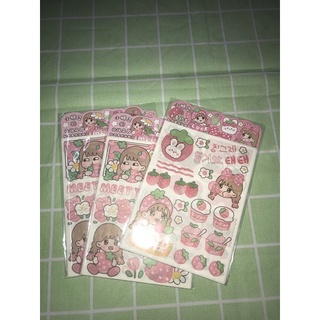 [BaBoo] Set 4 tâm sticker cô gái