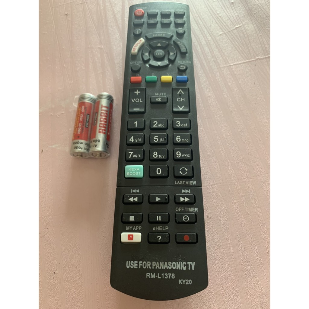 REMOTE ĐIỀU KHIỂN TIVI PANASONIC SMART RM-L1378 (NETFLIX-HEXA BOOSTS-APPS)