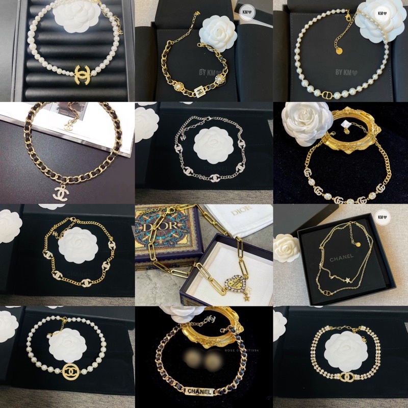 tổng hợp 10 mẫu vòng cổ đính đá ngọc hãng âng chảnh bản vip