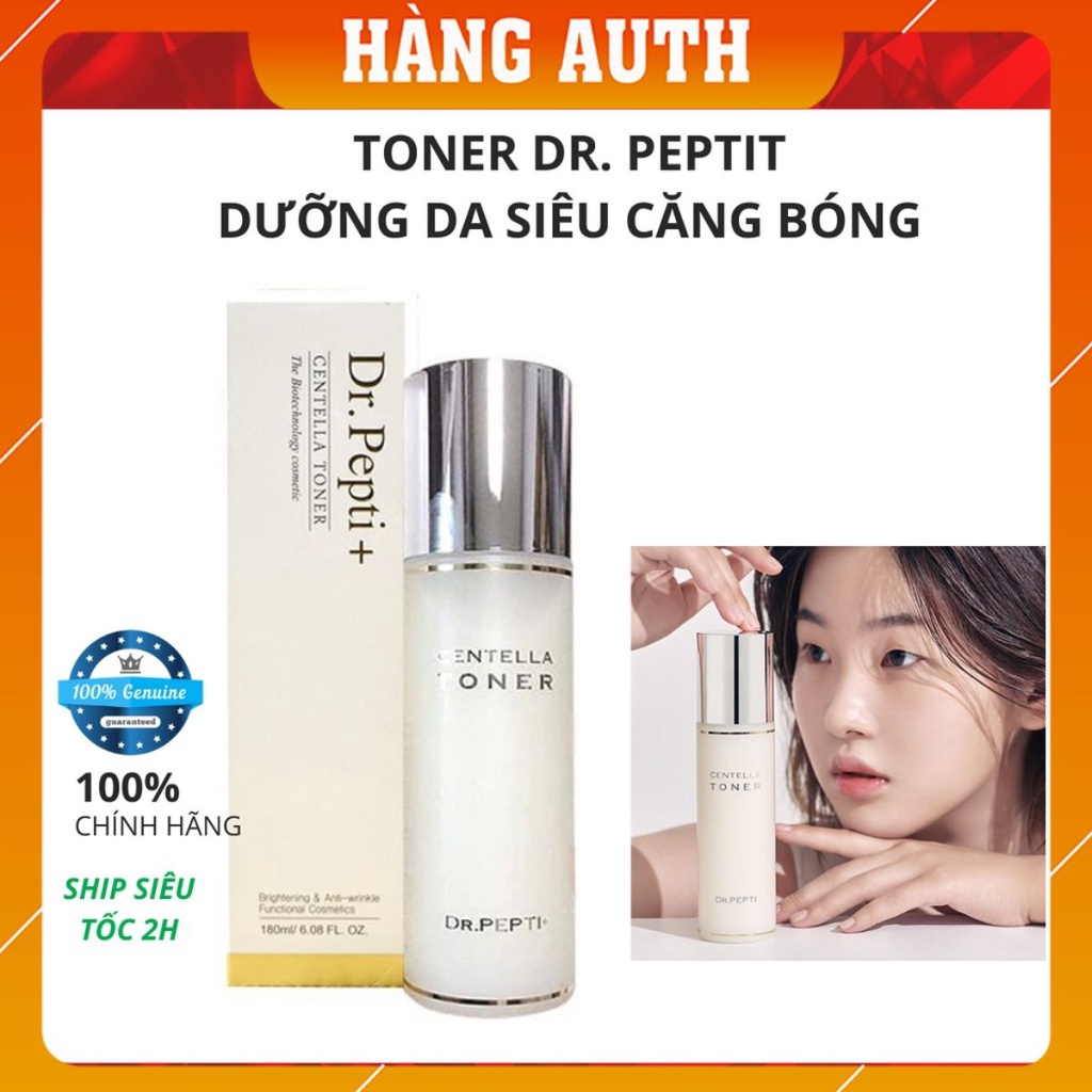 Nước thần siêu săng bóng Centella Toner - Dr.Pepti Hàn Quốc 180ml, dưỡng da căng bóng mịn màng - xoan_xoan_th | BigBuy360 - bigbuy360.vn