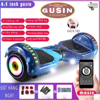 xe điện tự cân bằng chính hãng GuSin 6.5inch Màu Xanh Dương / Có video test / cam kết bảo hành 2 năm