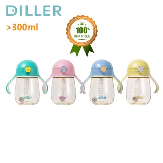 Bình uống sữa DILLER 300ml MLH8859 chống tràn cho bé