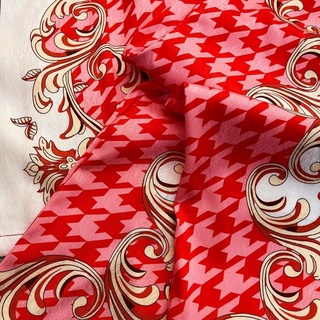 PIJAMA TAY NGẮN CÔNG ĐỎ LỤA XƯỚC U009.