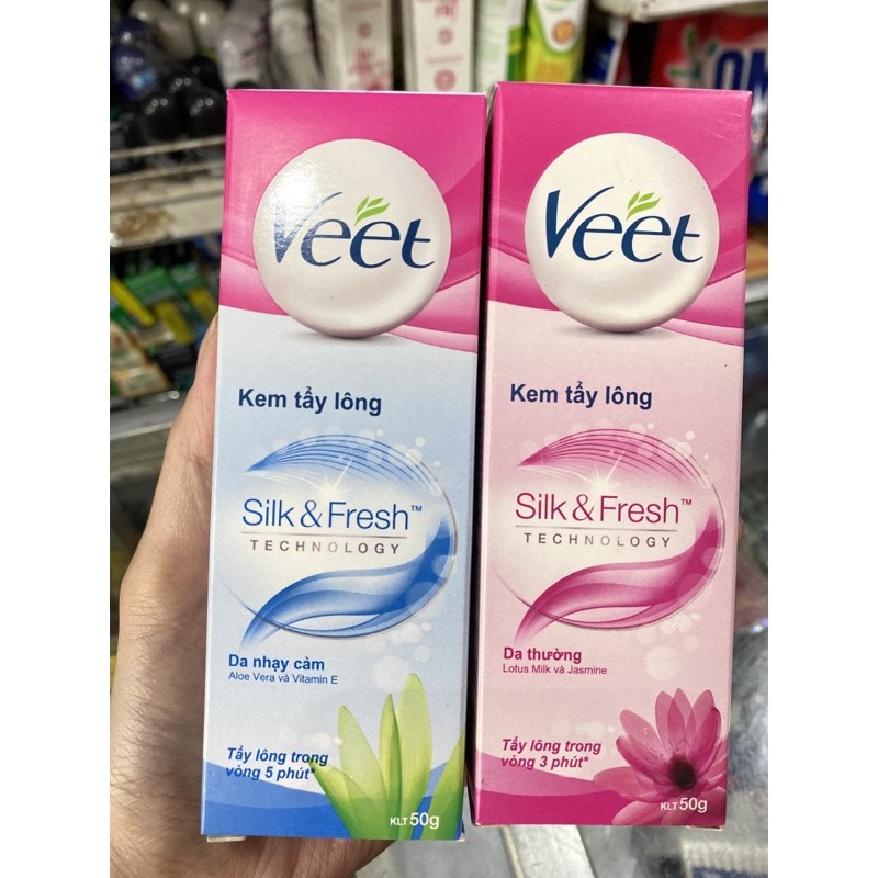 Kem Tẩy Lông Veet Silk & Fresh 25g&50g (Hàng Chính Hãng Phân Phối Bởi Công Ty DKSH) | BigBuy360 - bigbuy360.vn