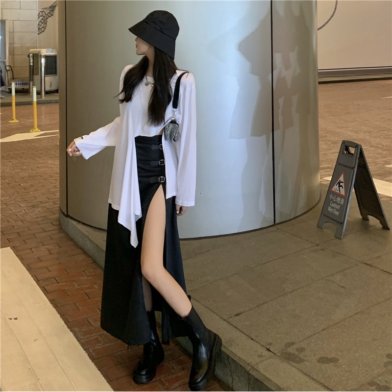 Ulzzang ( 얼짱) - CHÂN VÁY DÀI XẺ TÀ THỜI TRANG NỮ | BigBuy360 - bigbuy360.vn